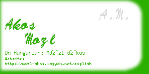 akos mozl business card